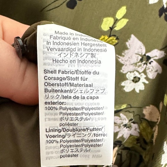 MADEWELL Cinch-Waist Tiered Midi Dress in Wildblooms Olive Green {3A34} - Picture 9 of 10